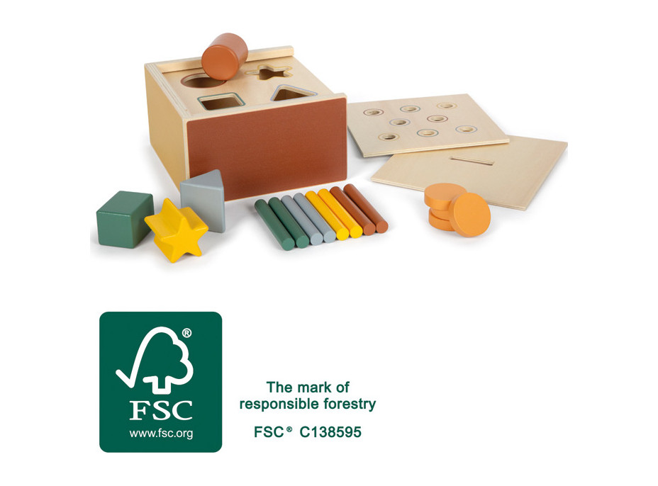 small foot Montessori multifunkčné vhadzovanie