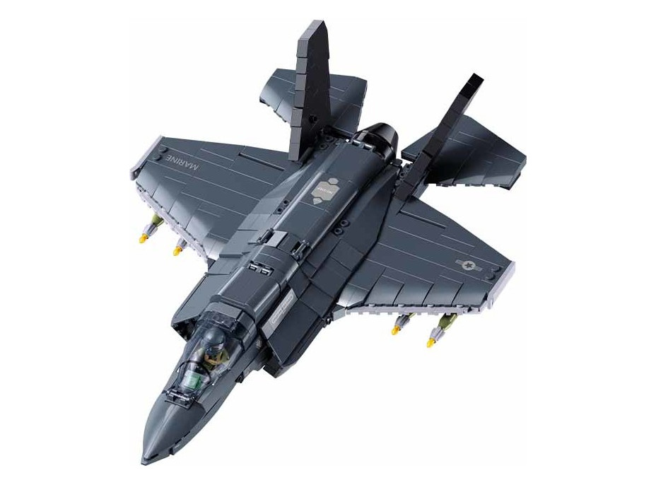 Sluban Model Bricks M38-B1361 Stíhacie lietadlo F-35BS v mierke 1:44