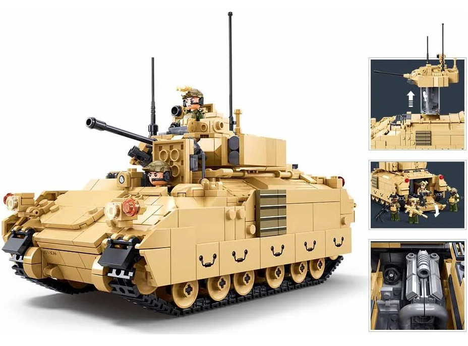 Sluban M38-B1363 Americký ľahký tank M3A3 Bradley