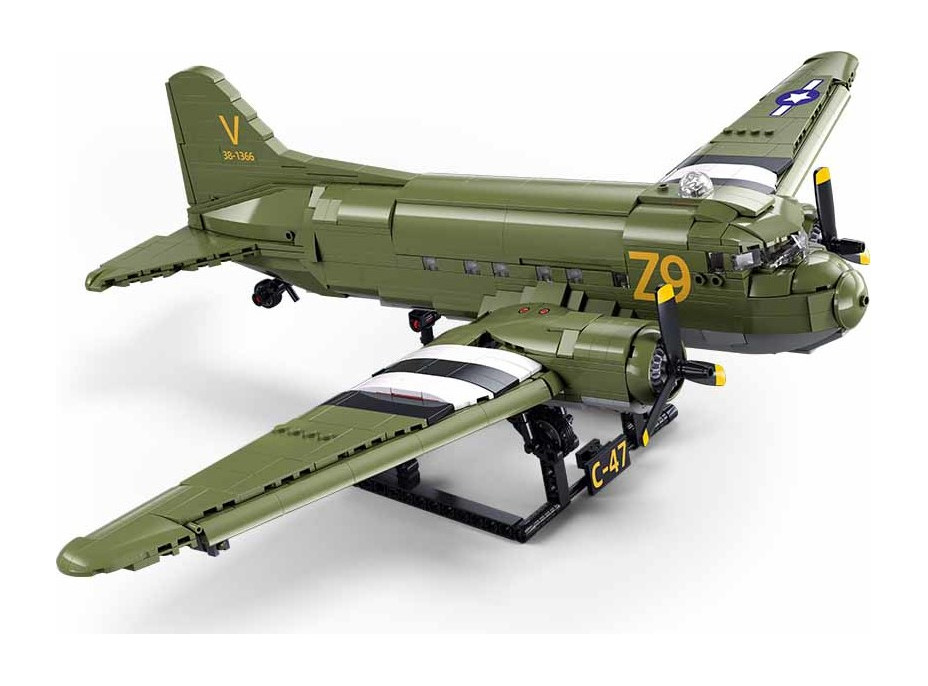 Sluban M38-B1366 Transportné lietadlo Douglas C-47