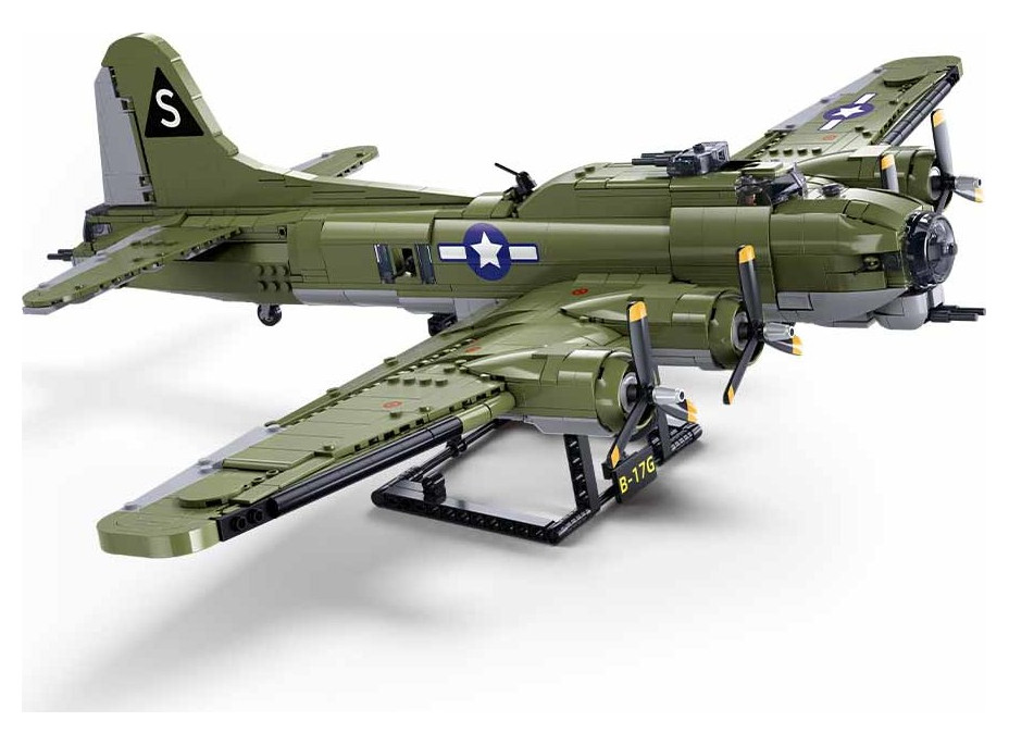 Sluban Model Bricks M38-B1367 Americký bombardér B-17G v mierke 1:44