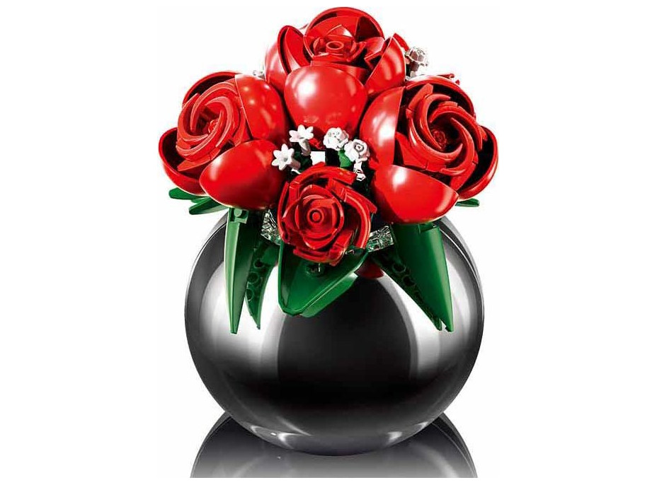 Sluban Flowers M38-P8061 Kytica červených ruží vo váze