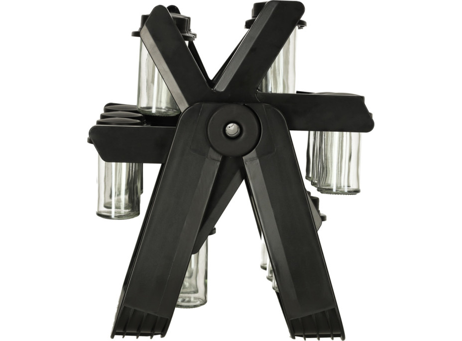 Otočný stojan na koreničky - čierny