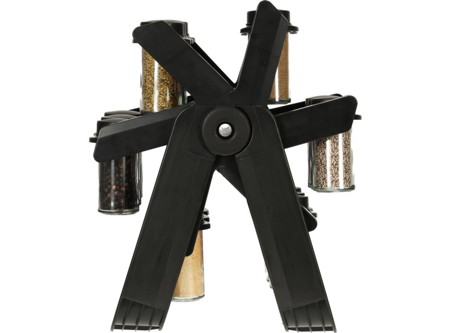 Otočný stojan na koreničky - čierny