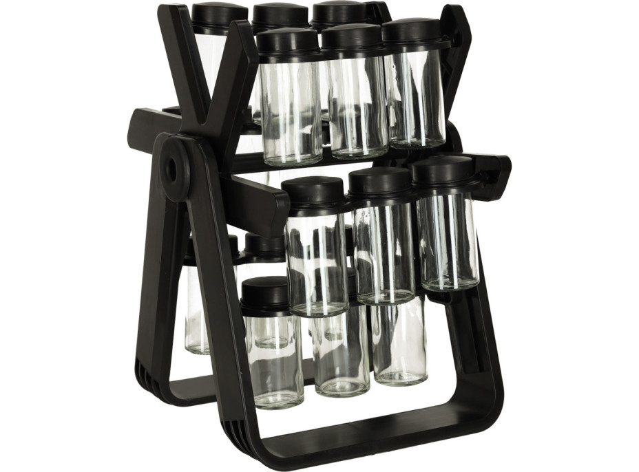 Otočný stojan na koreničky - čierny