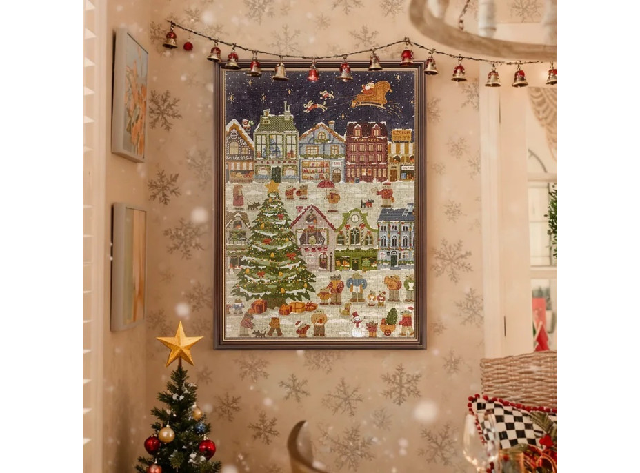 RoboTime Puzzle Štedrý deň šteniat 1000 dielikov