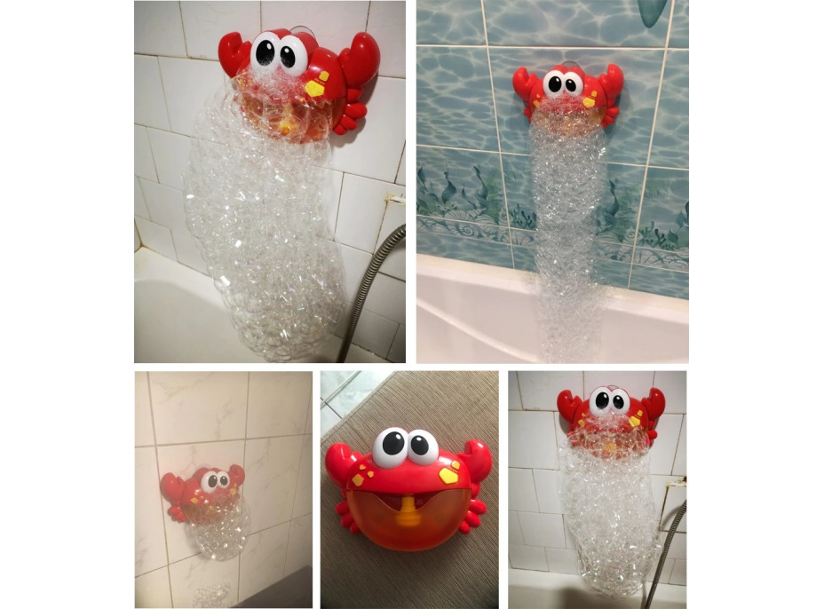 Hračka do kúpeľa s generátorom bubliniek - Krab