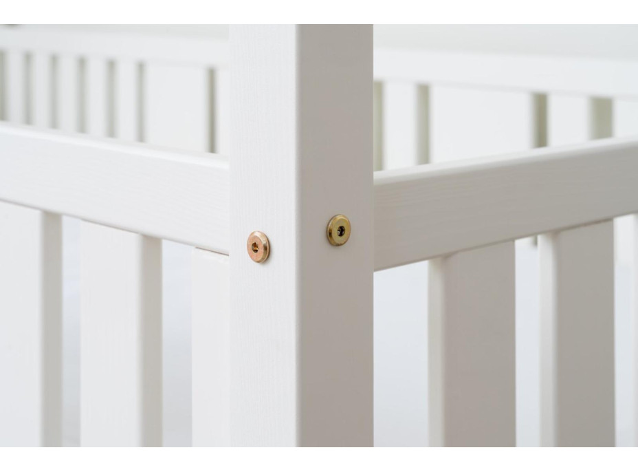 Detská domčeková Montessori posteľ z masívu borovice NIKO S - 200x90 cm