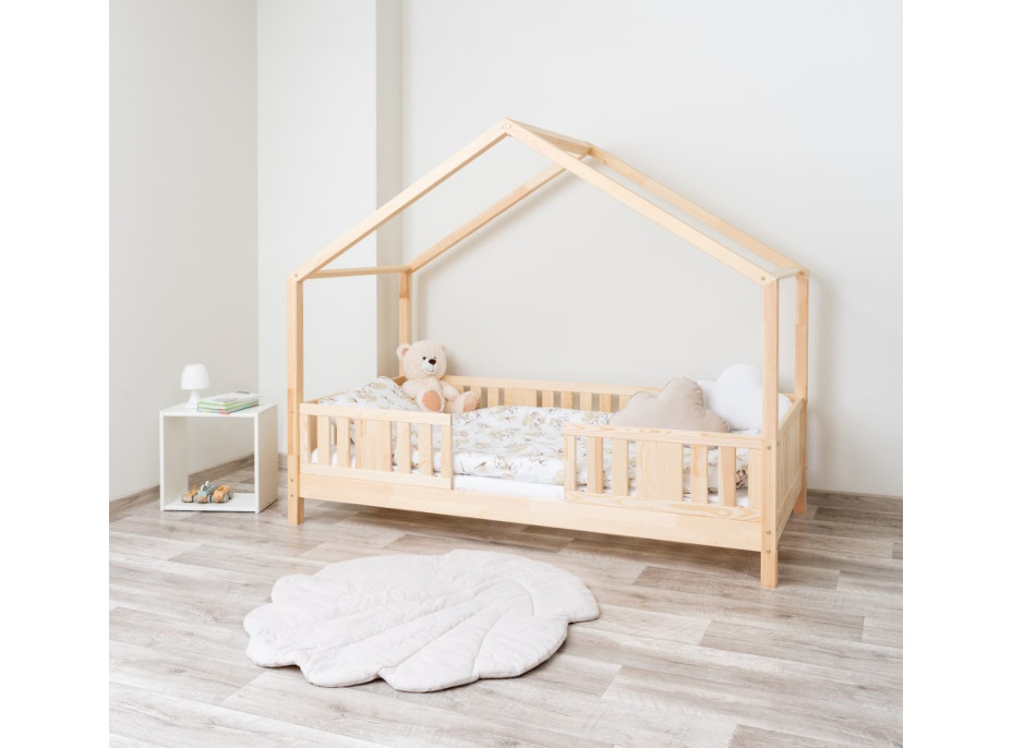 Detská domčeková posteľ z masívu borovice NIKO S 10 - 200x90 cm
