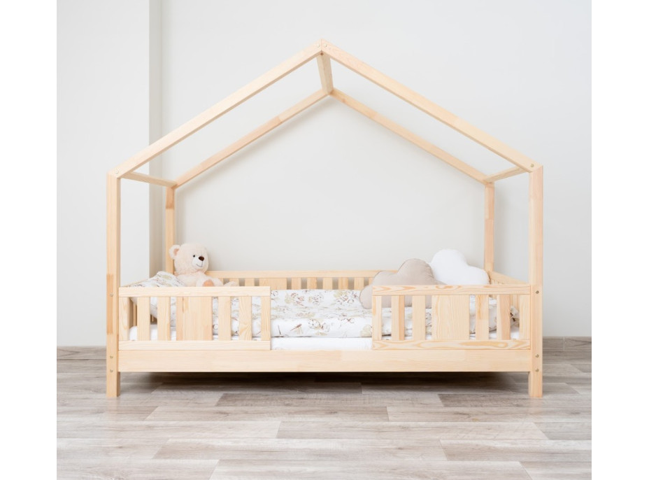 Detská domčeková posteľ z masívu borovice NIKO S 10 - 160x80 cm