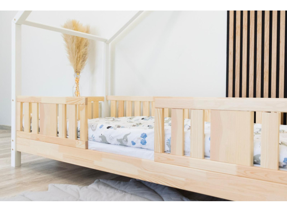 Detská domčeková posteľ z masívu borovice NIKO S 10 - 200x90 cm