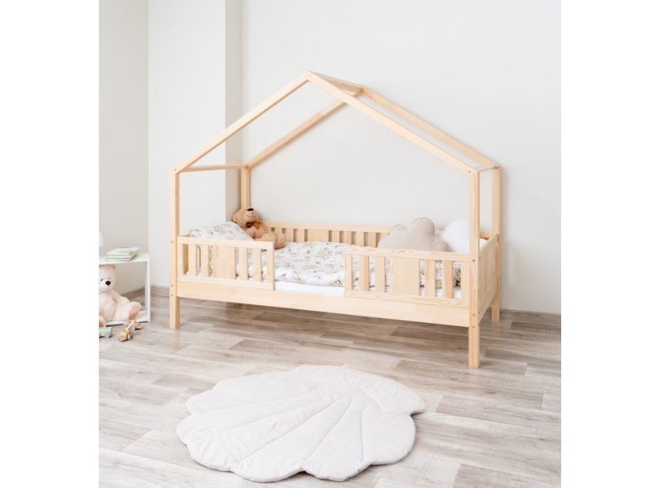 Detská domčeková posteľ z masívu borovice NIKO S 20 - 180x80 cm