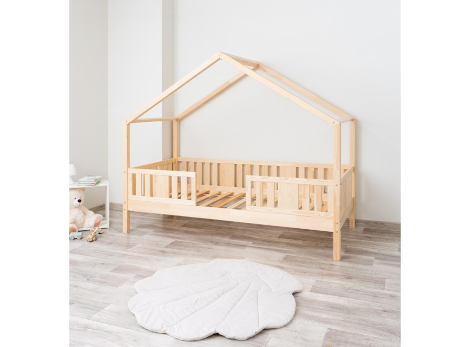 Detská domčeková posteľ z masívu borovice NIKO S 20 - 160x80 cm