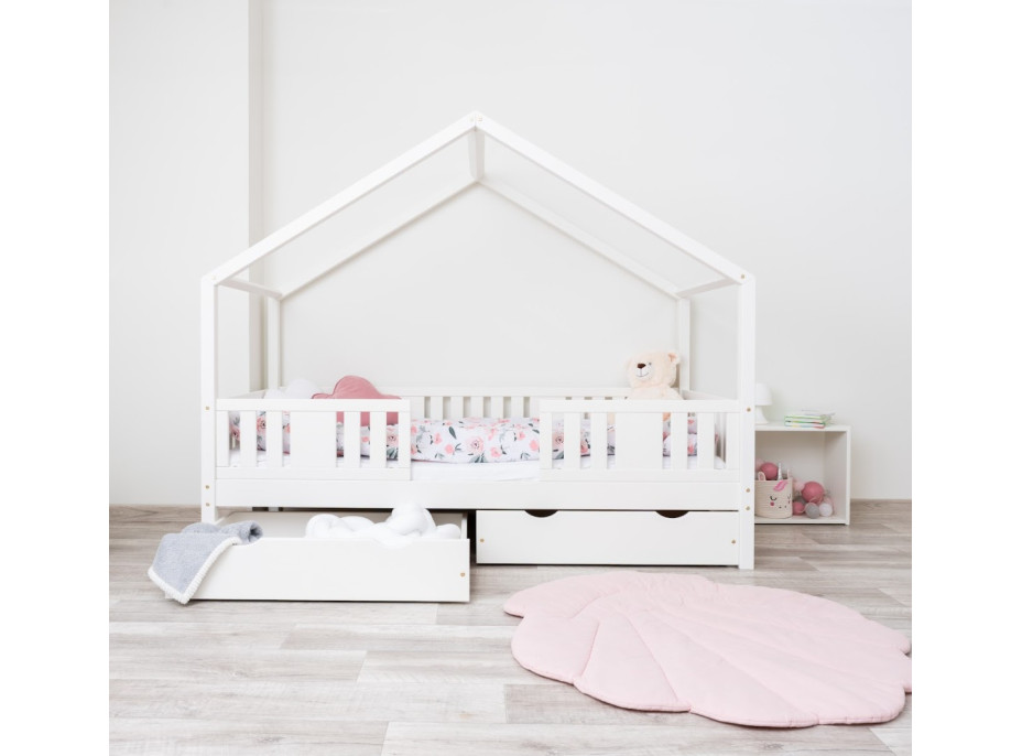 Detská domčeková posteľ z masívu borovice NIKOS 20 - 200x90 cm