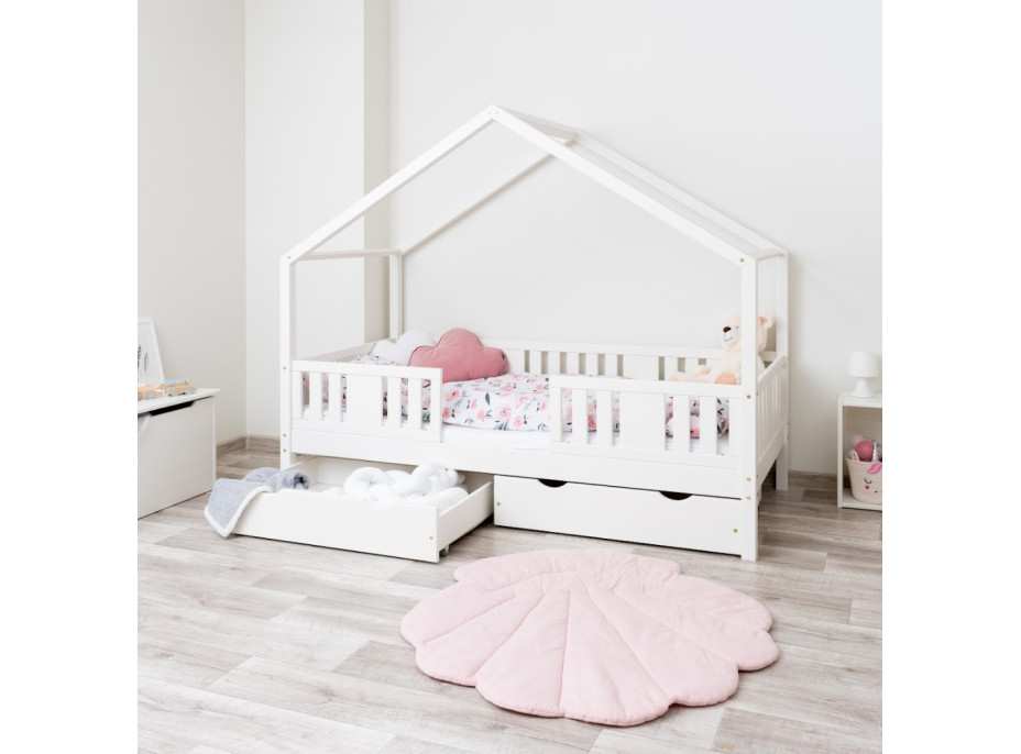 Detská domčeková posteľ z masívu borovice NIKO S 20 - 180x80 cm