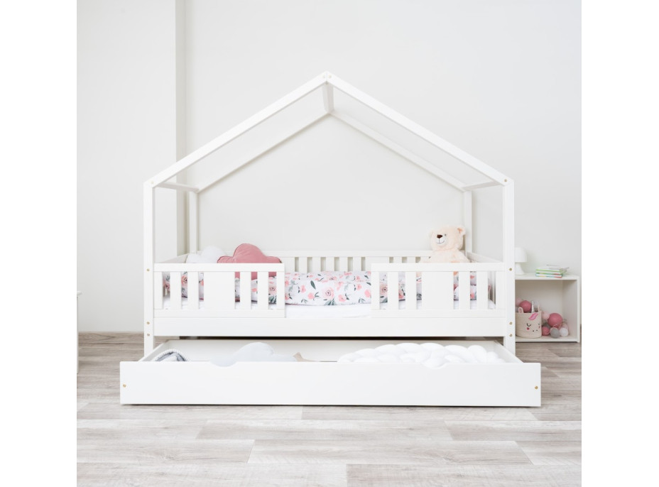 Detská domčeková posteľ z masívu borovice NIKO S 20 - 160x80 cm