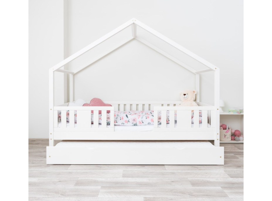 Detská domčeková posteľ z masívu borovice NIKO S 20 - 190x90 cm