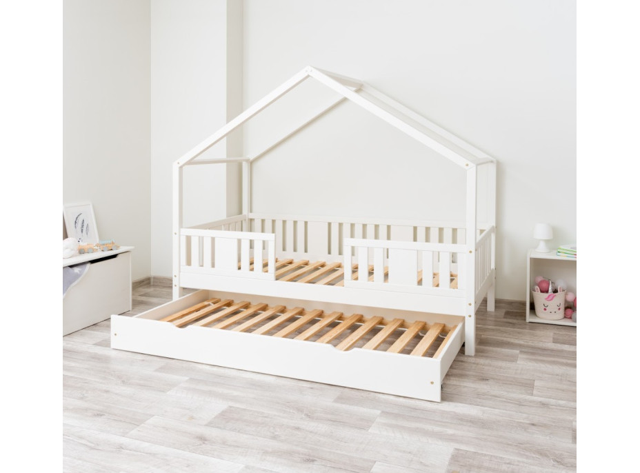 Detská domčeková posteľ z masívu borovice NIKO S 20 - 180x80 cm