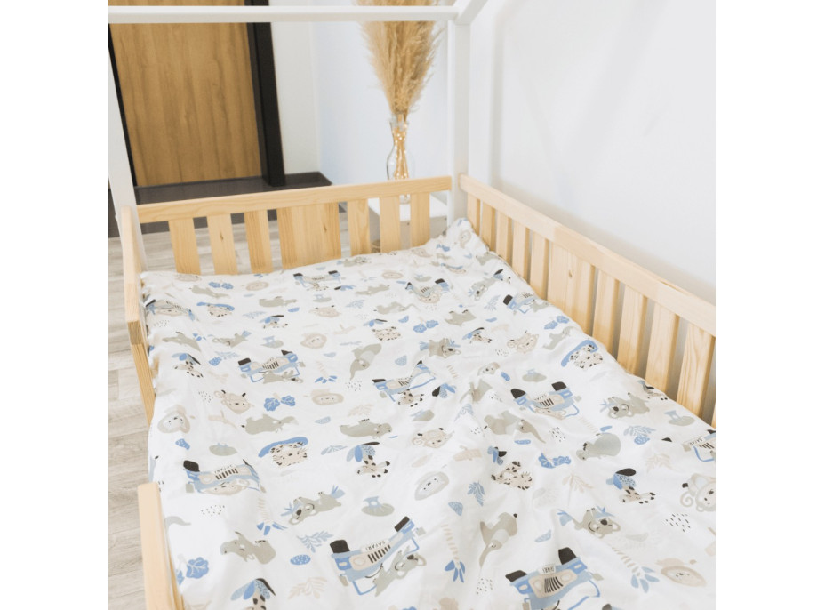 Detská domčeková posteľ z masívu borovice NIKO S 20 - 180x80 cm