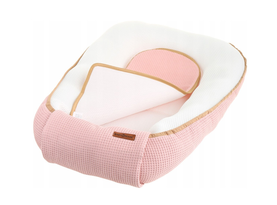 Hniezdočko (kokon) pre bábätko - BABYMAM AIR 3D SAFE SLEEP SET - ružové
