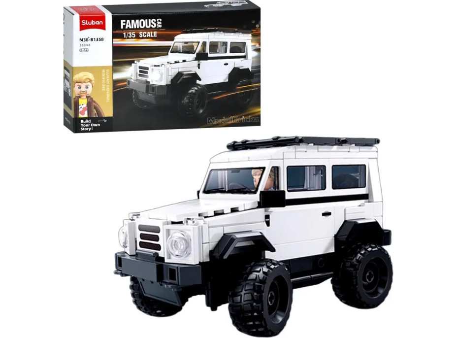 Sluban Model Bricks M38-B1358 G-Klasse Geländewagen im Maßstab 1:35