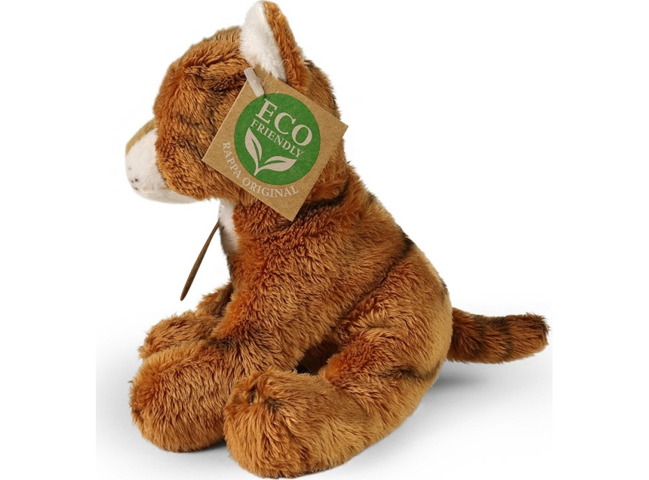 Rappa Plyšová mačka sediaca ryšavá 14 cm ECO-FRIENDLY