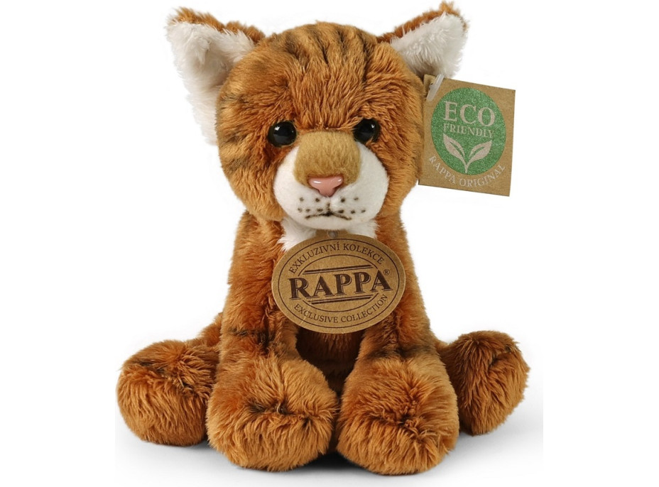 Rappa Plyšová mačka sediaca ryšavá 14 cm ECO-FRIENDLY
