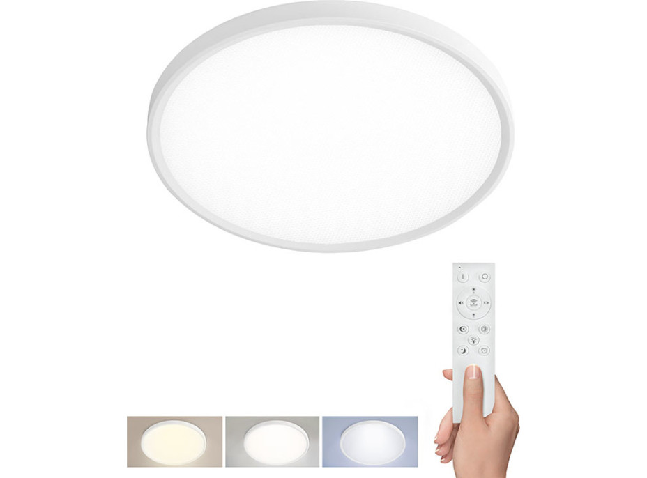 Solight LED osvetlenie s diaľkovým ovládačom Estela White, 50W, 5400lm, 60cm, URG