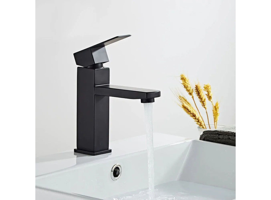 Umývadlová batéria CALANI SIENA - čierna - nízka