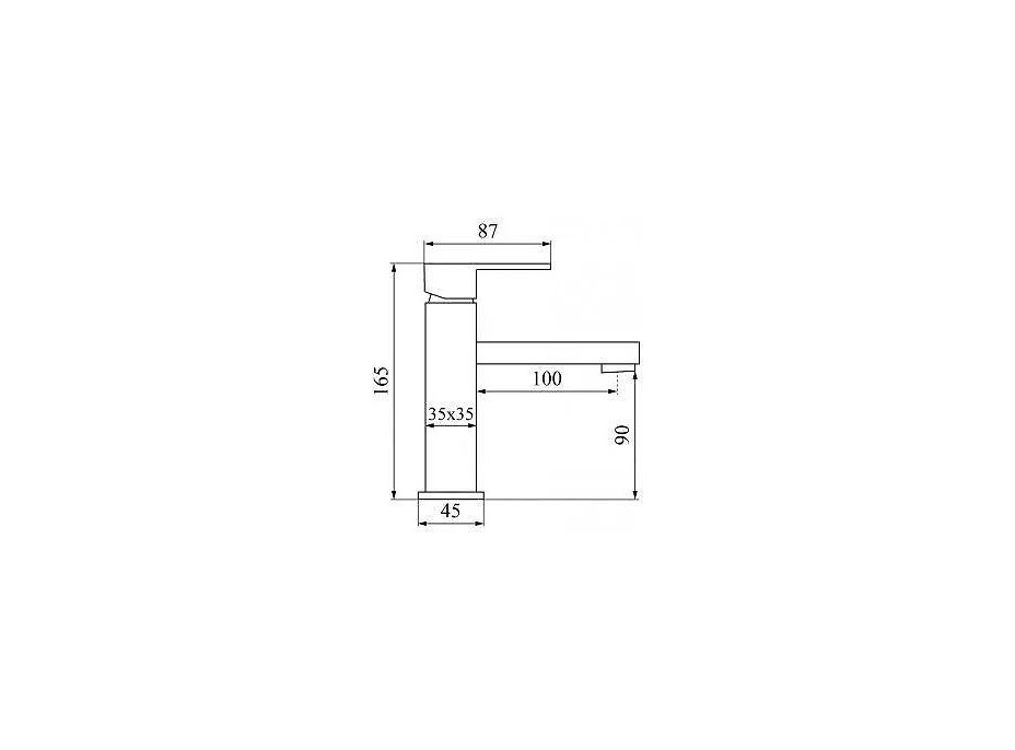 Umývadlová batéria CALANI SIENA - čierna - nízka