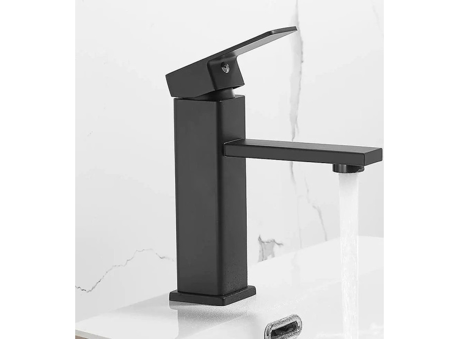 Umývadlová batéria CALANI SIENA - čierna - nízka