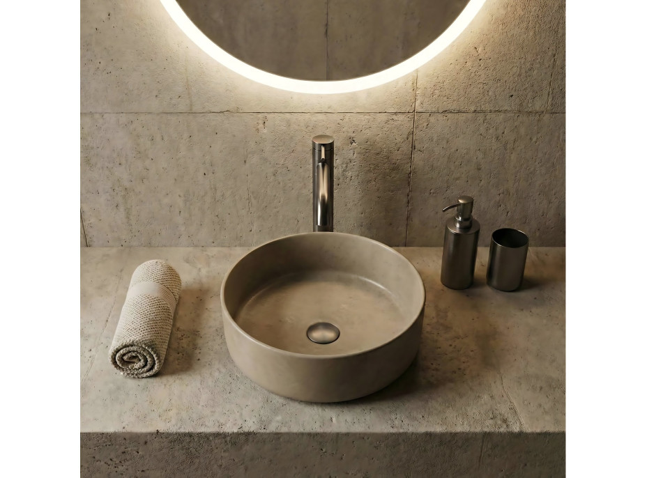 Umývadlová batéria REA LUNGIS - gun grey - vysoká