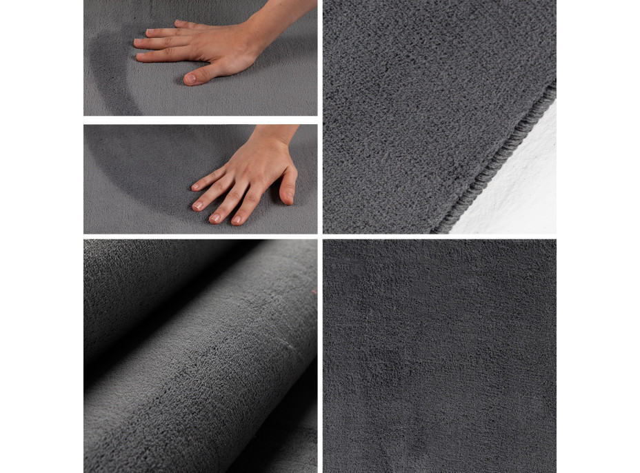 Kusový koberec Sky 5400 Grey kruh