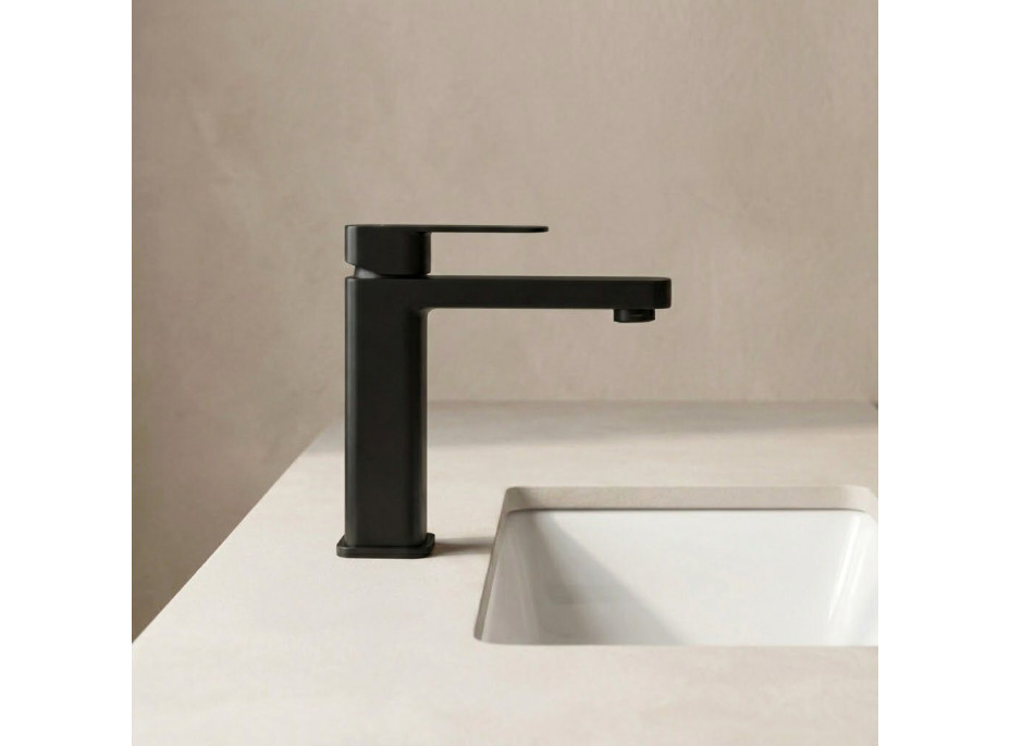 Umývadlová batéria REA ARLO - čierna - nízka