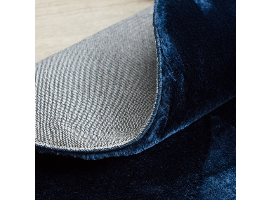 Kusový koberec Visco Rabbit Dark blue 10 kruh