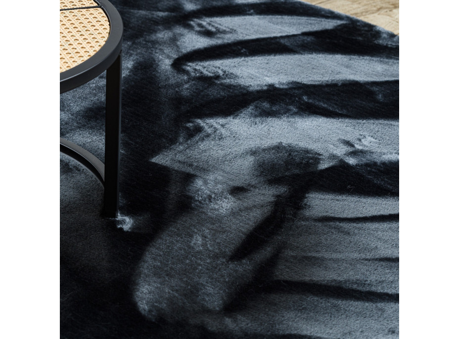 Kusový koberec Visco Rabbit Dark grey 5 kruh
