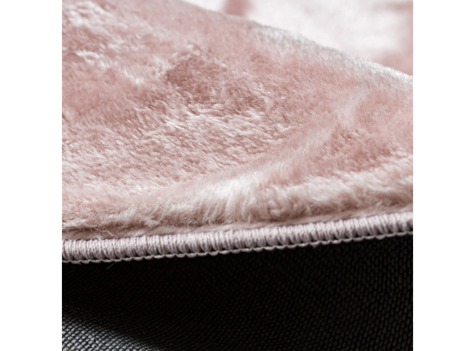 Kusový koberec Visco Rabbit Pink 8 kruh
