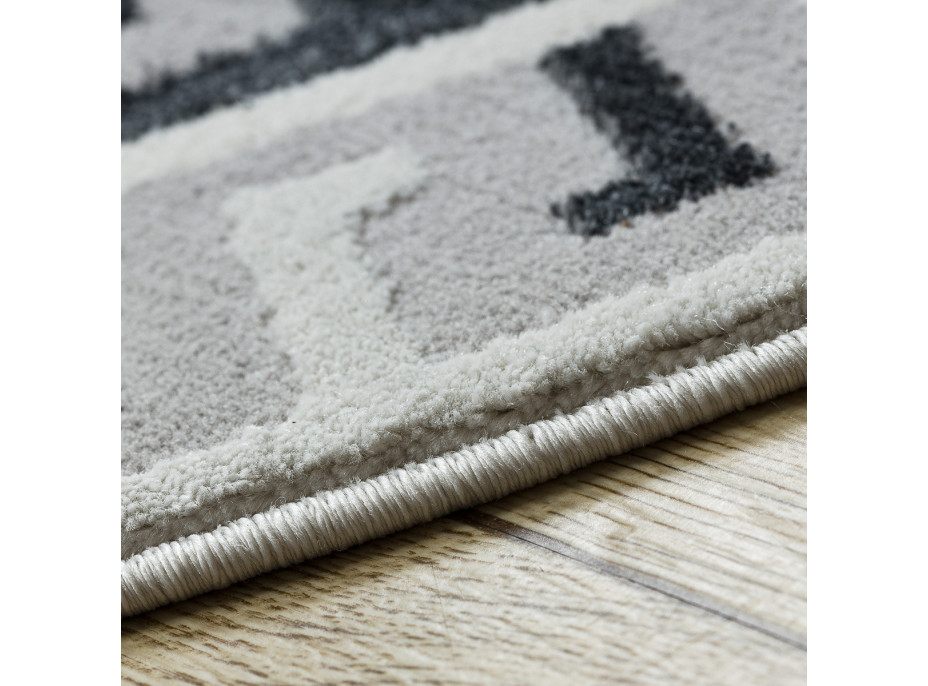 Kusový koberec Allure 1960 white/grey kruh