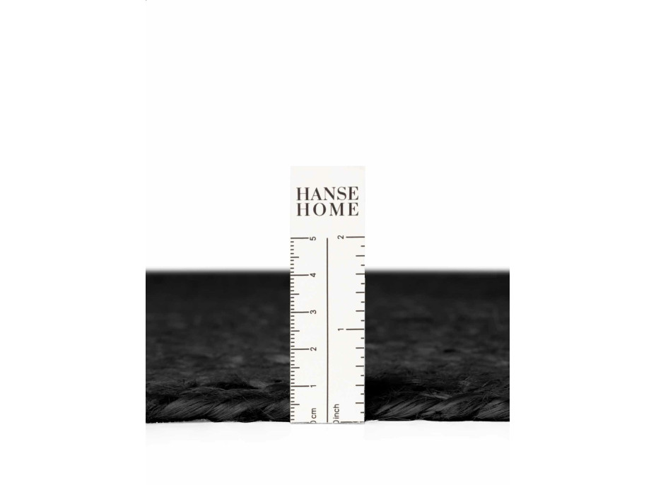 Kusový koberec Jute Braided 106322 Black kruh