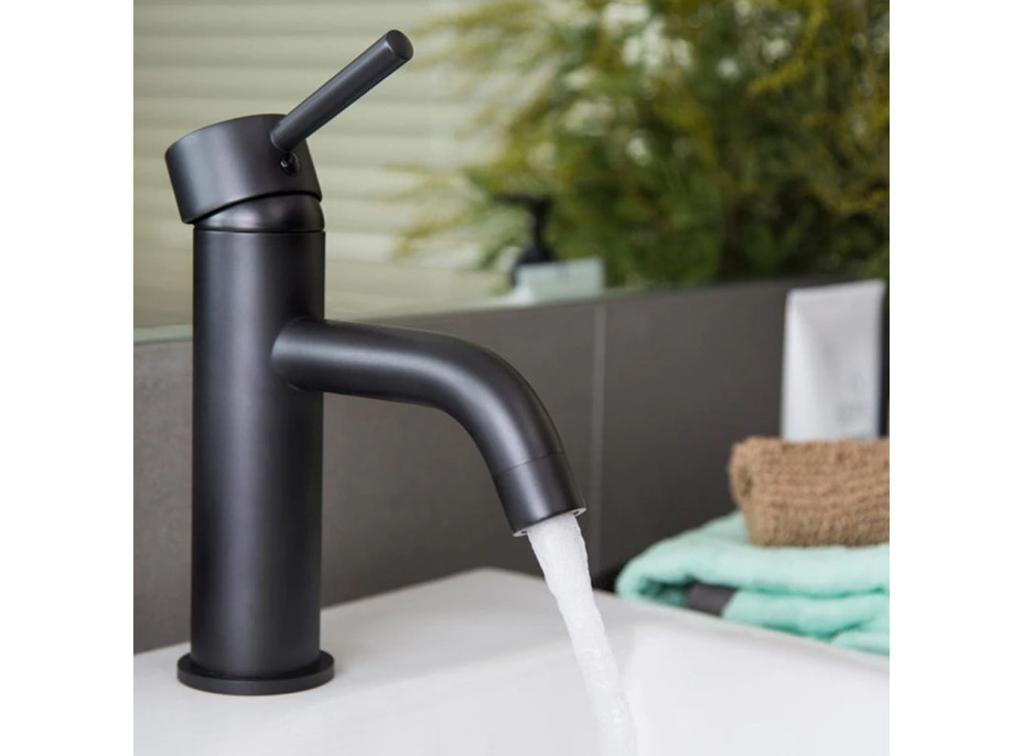 Umývadlová batéria CALANI NEXOS - čierna - nízka