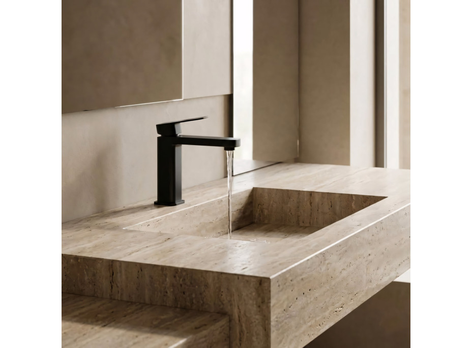 Umývadlová batéria REA ARLO - čierna - nízka