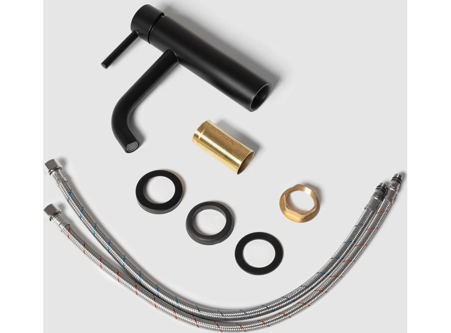 Umývadlová batéria CALANI NEXOS - čierna - nízka