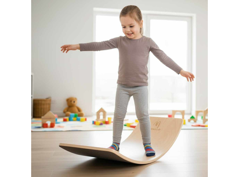 LULILO Ajlo Hojdacia balančná doska - šedá