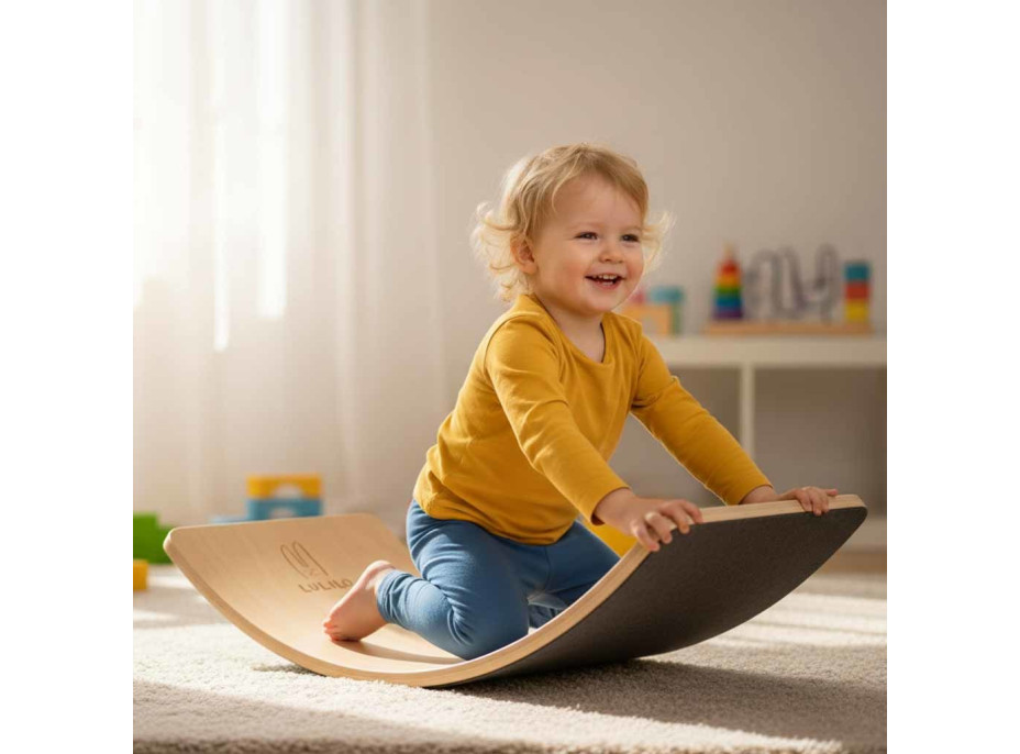 LULILO Ajlo Hojdacia balančná doska - šedá