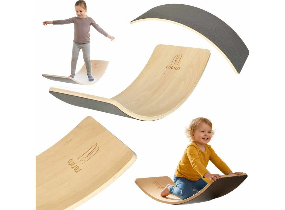 LULILO Ajlo Hojdacia balančná doska - šedá