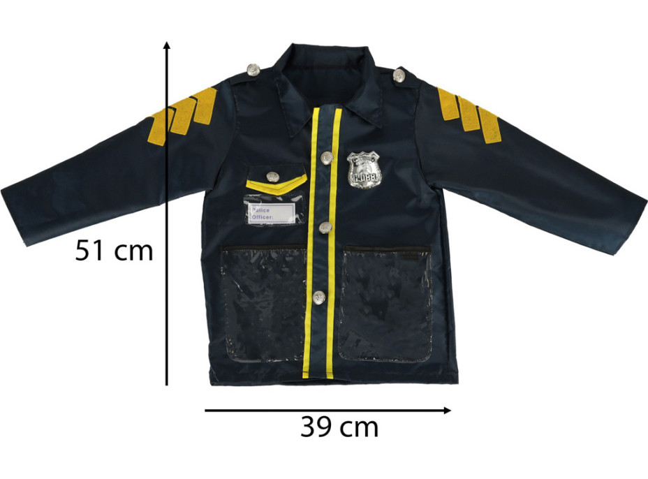 Karnevalový kostým - Policajt s putami 3-8 rokov