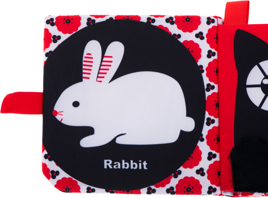 Kontrastná látková knižka pre bábätká - Les