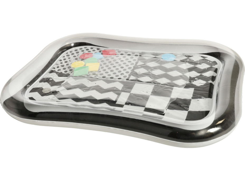 Nafukovacia vodná podložka s kontrastnými čiernobielymi vzormi - 65 cm x 50 cm