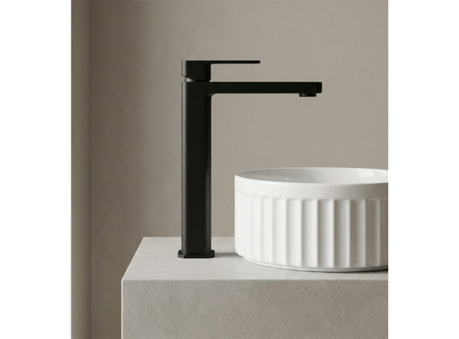 Umývadlová batéria REA ARLO - čierna - vysoká