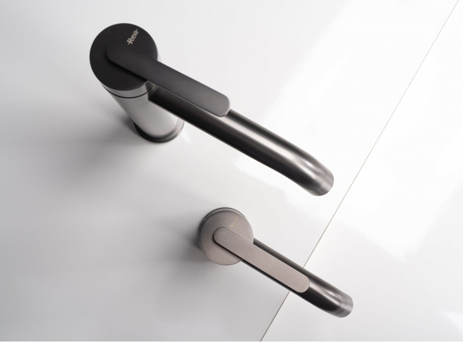 Umývadlová batéria REA ONTARIO - gun grey - vysoká